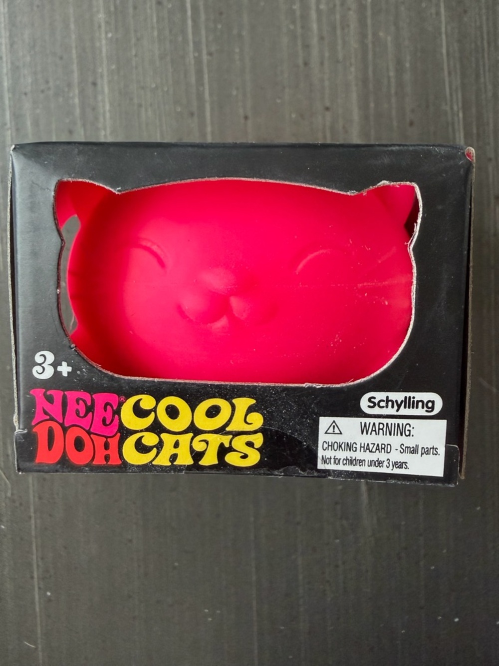 Schylling Nee Doh Cool Cats Pink Squishy Toy